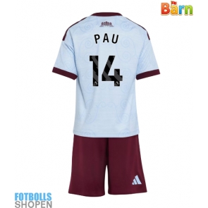 Billiga Aston Villa Pau Torres #14 Tredjeställ Barn 2026-27 Kortärmad (+ Korta byxor)